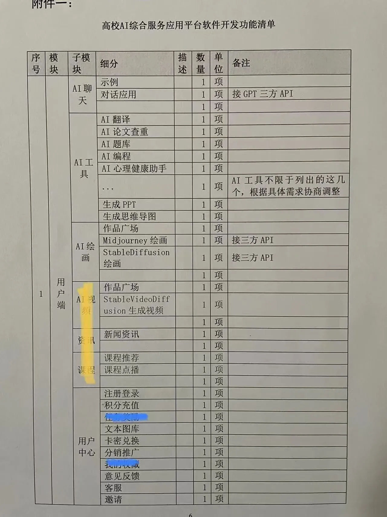 爱设计 AI Design 需求清单